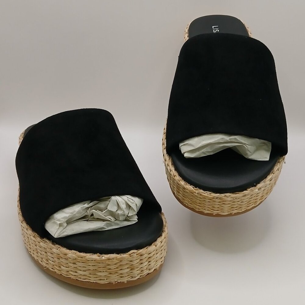 Lisa Vicky Smile V Suede Espradrille Slides - 7.5M